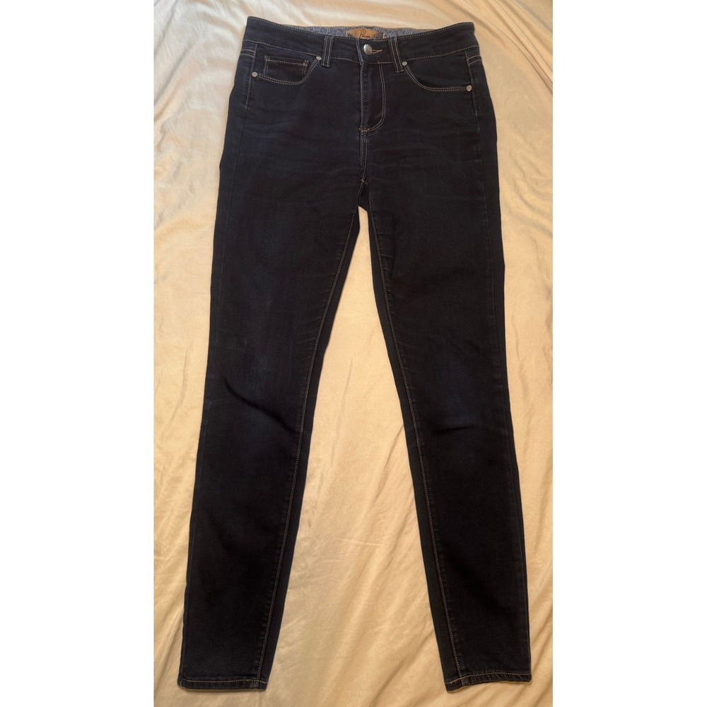 Paige Premium Denim Skinny Jeans Womens‎ 26 Dark Indigo Blue Stretch Streetwear